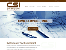 Tablet Screenshot of civilservicesinc.com